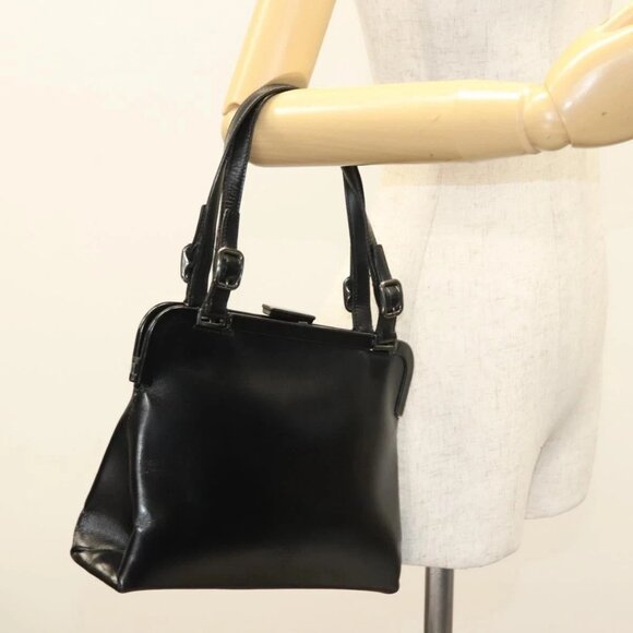 PRADA Hand Bag Leather Black Auth bs26480 - Picture 3 of 16